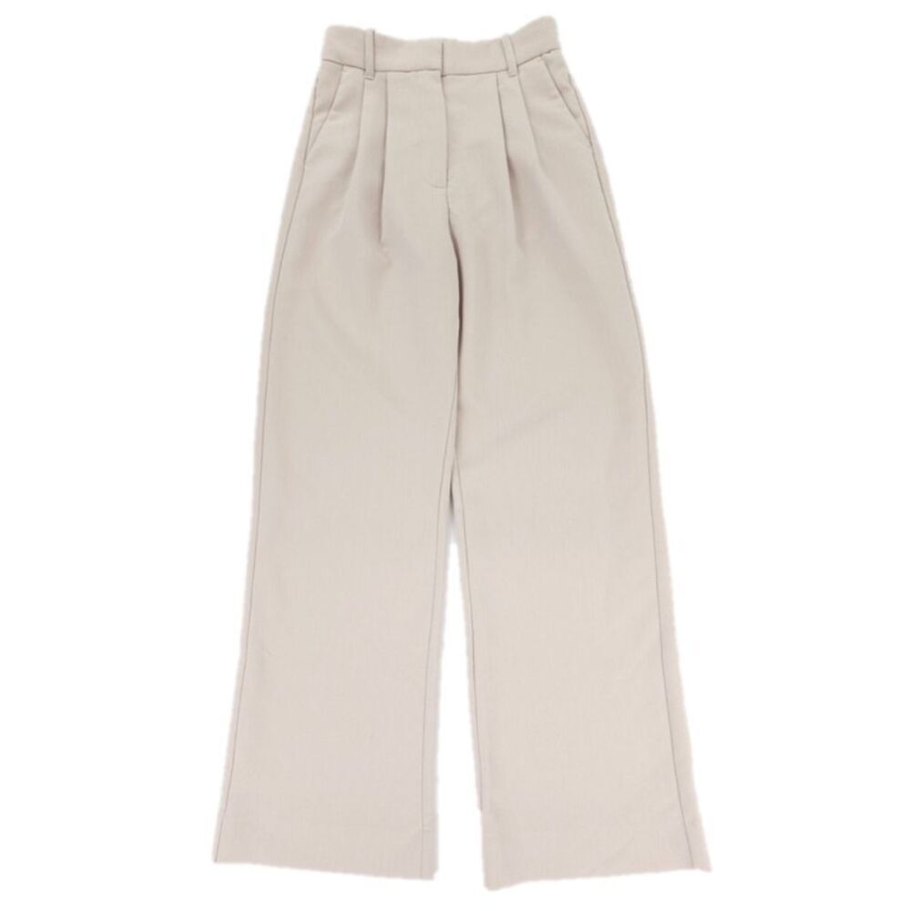ABERCROMBIE Sloane Tailored Wide Leg Pleated Trouser Old Money Quiet Luxury Prep